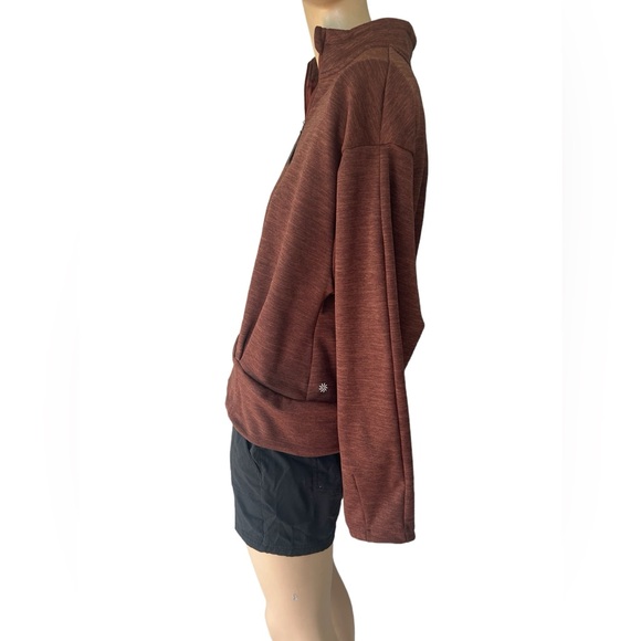 ATHLETA WOMEN’S ALTITUDE POLARTEC HALF ZIP SWEATSHIRT-Size M-Brown-HO2022 - Picture 3 of 9